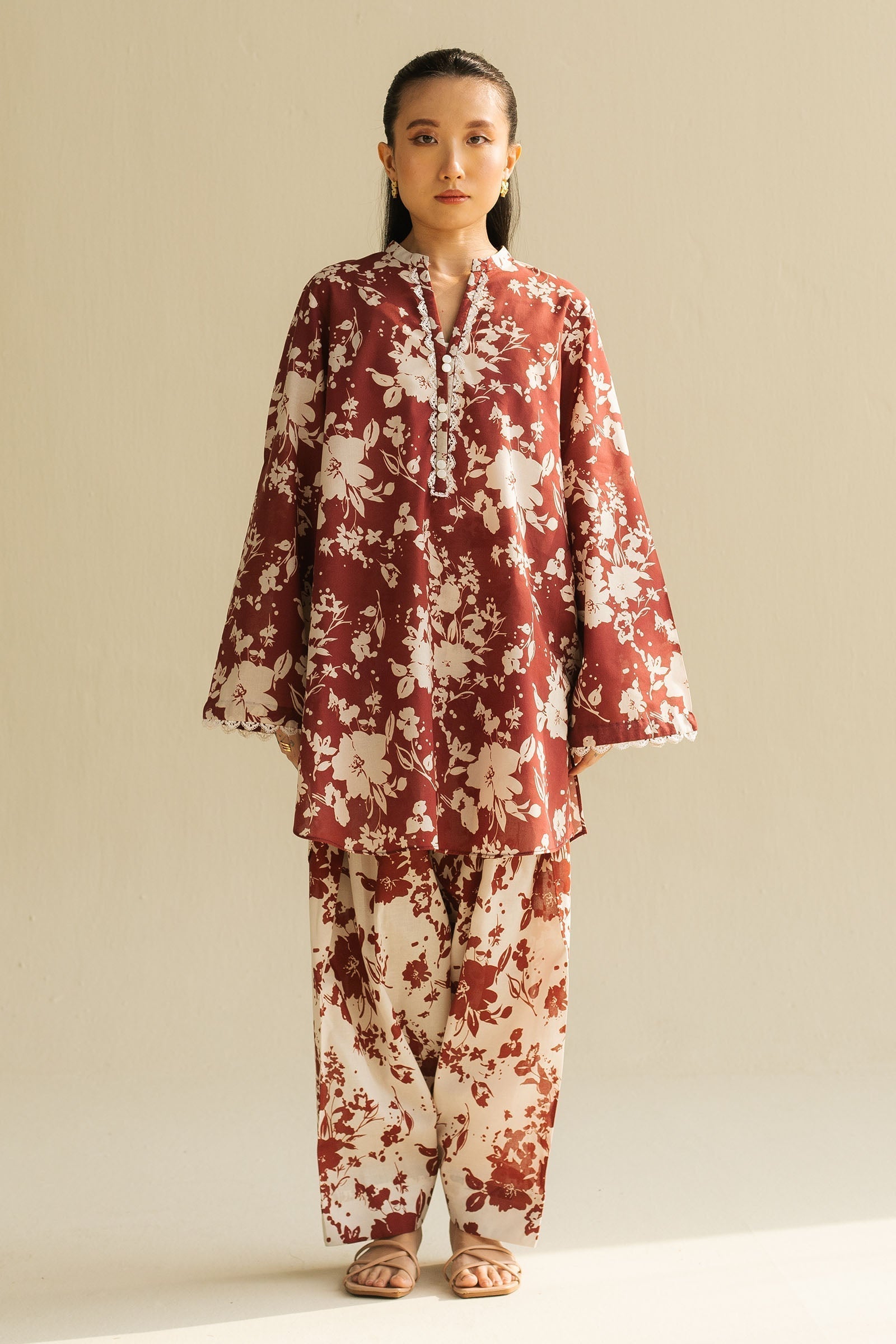 Zara Shahjahan | Love Coco 2025 | CR25B0219 L Red Cambric