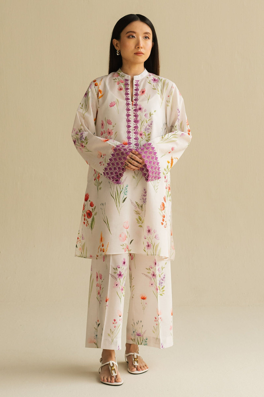 Zara Shahjahan | Love Coco 2025 | CR25B0221 XS White Cambric