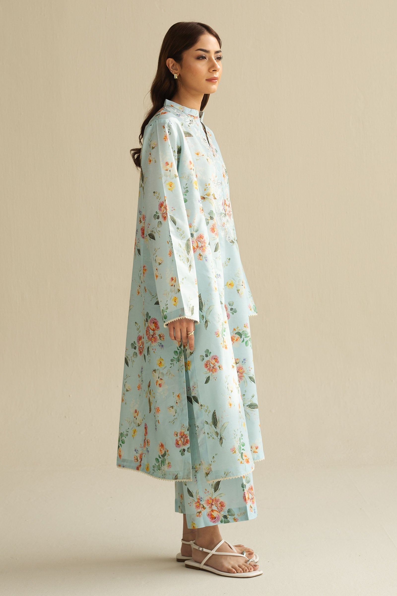 Zara Shahjahan | Love Coco 2025 | CR25B0225 L Ice Blue Cambric