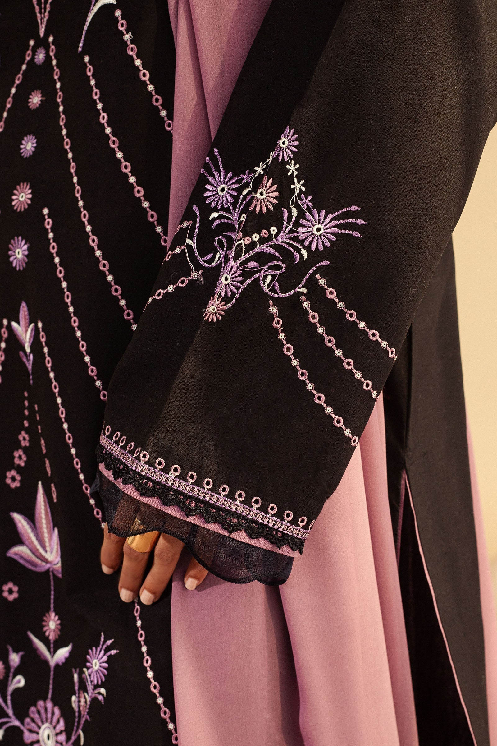 Zara Shahjahan | Eid Pret 25 | CR25P0217 L Deep Chocolate Dobby