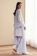 Zara Shahjahan | Eid Pret 25 | CR25P0220 S LIight blue Grey Cambric