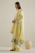 Zara Shahjahan | Eid Pret 25 | CR25P0221 M Pastel Yellow Dobby