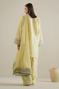 Zara Shahjahan | Eid Pret 25 | CR25P0221 S Pastel Yellow Dobby