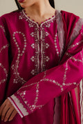 Zara Shahjahan | Eid Pret 25 | CR25P0228 L Haute Red Dobby