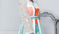 Hana | Eclectic Ready to Wear | Aqua Marine XL Multi Organza Silk