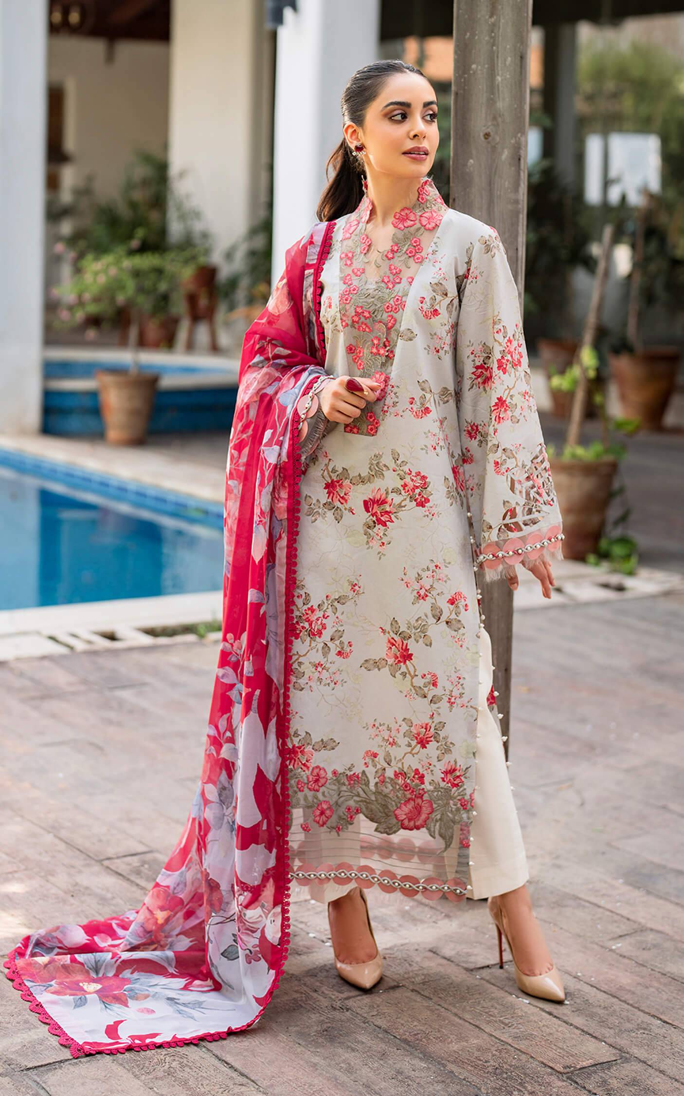 Asifa and Nabeel | Meraki Summer Vol 2 | Chambeli MK-08 - Pakistani Designer Dress - by Asifa and Nabeel | Type: Luxury - 100% Original at Saira Sultan