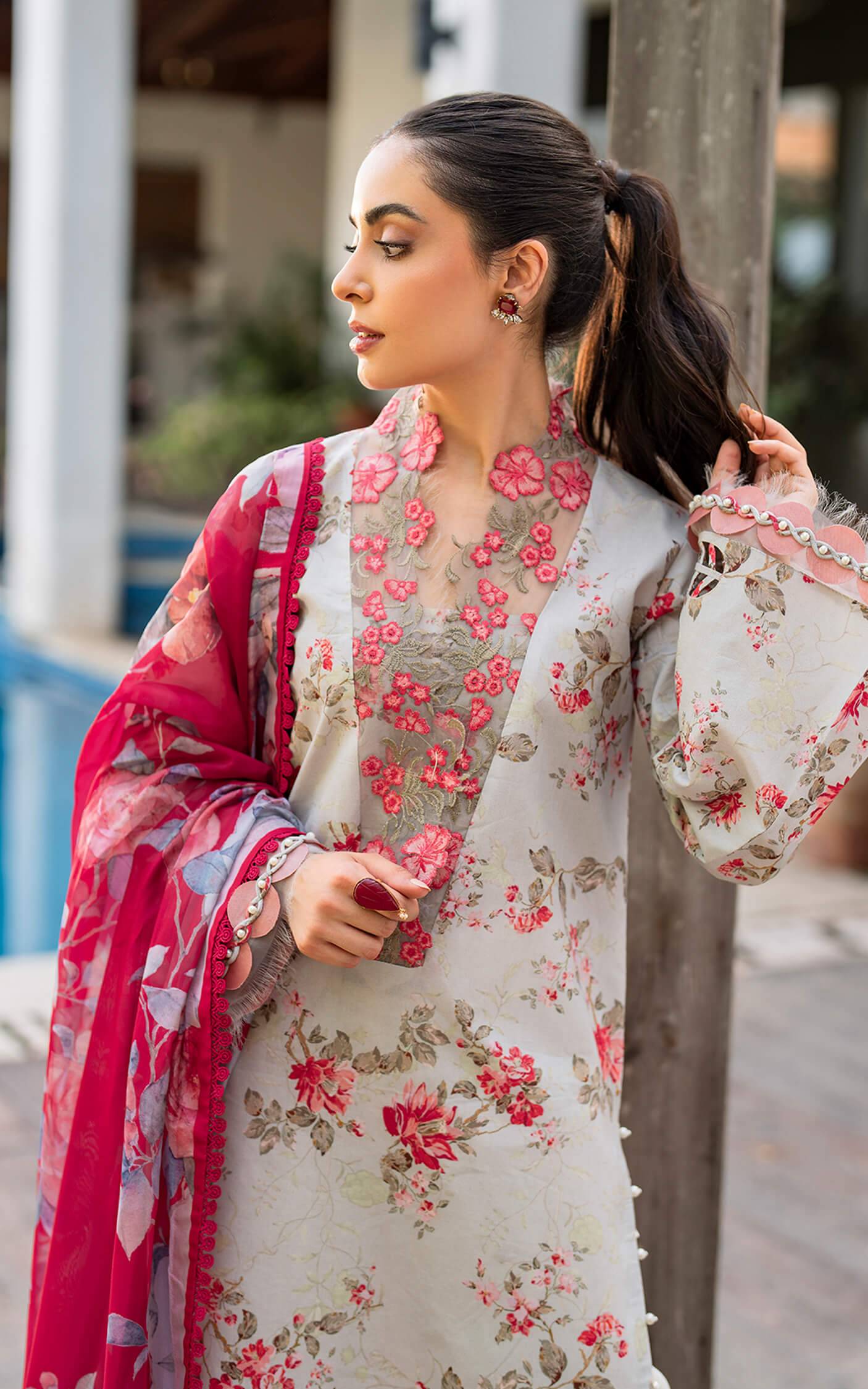 Asifa and Nabeel | Meraki Summer Vol 2 | Chambeli MK-08 - Pakistani Designer Dress - by Asifa and Nabeel | Type: Luxury - 100% Original at Saira Sultan