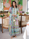 Mahnur | After Hours Luxury Lawn 25 | Citrus Glow XS Light Blue Lawn