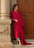 Crimson | Aaleen Winter 24 | Jurao ka Kaam L Red Organza