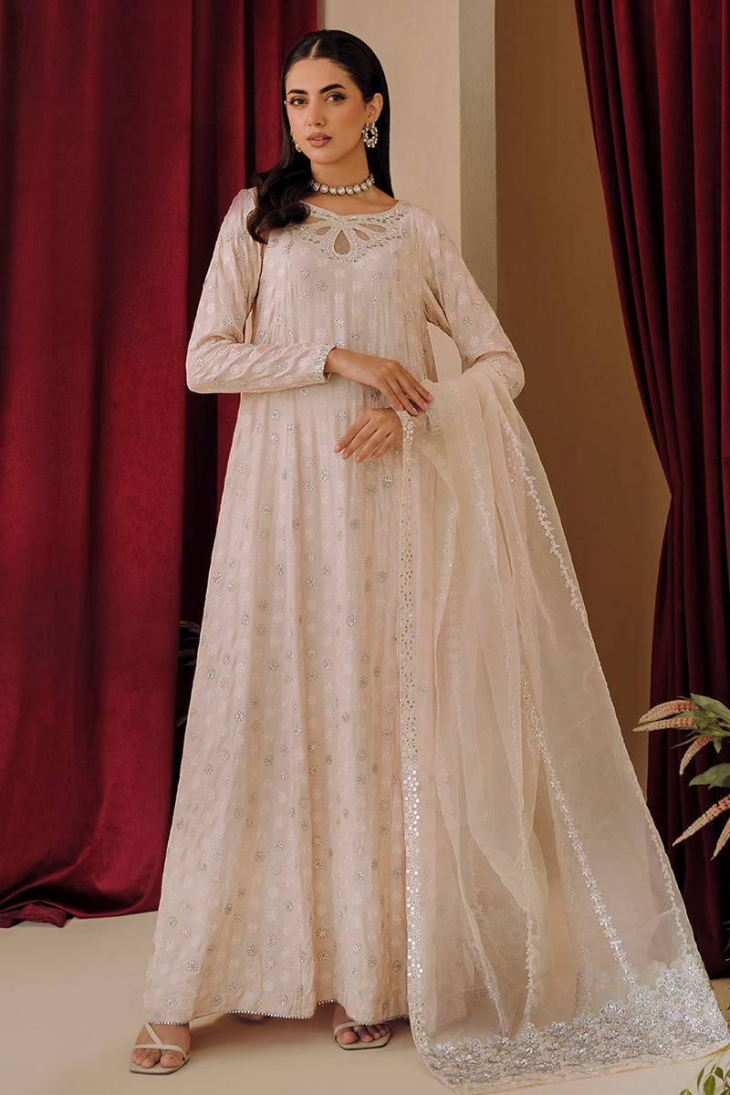 Cross Stitch | Eid Collection | PEACH GLORY - Pakistani Designer Dress - by Cross Stitch | Type: Luxury - 100% Original at Saira Sultan