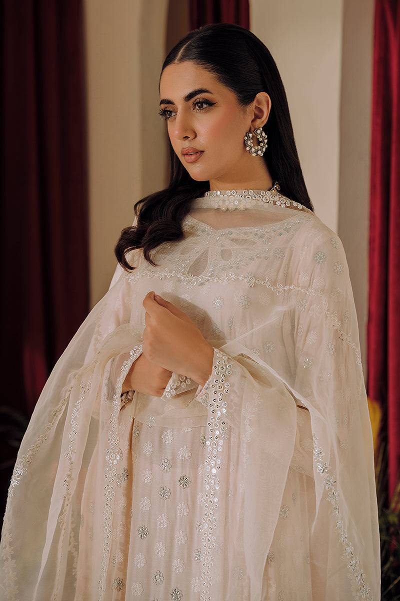 Cross Stitch | Eid Collection | PEACH GLORY - Pakistani Designer Dress - by Cross Stitch | Type: Luxury - 100% Original at Saira Sultan