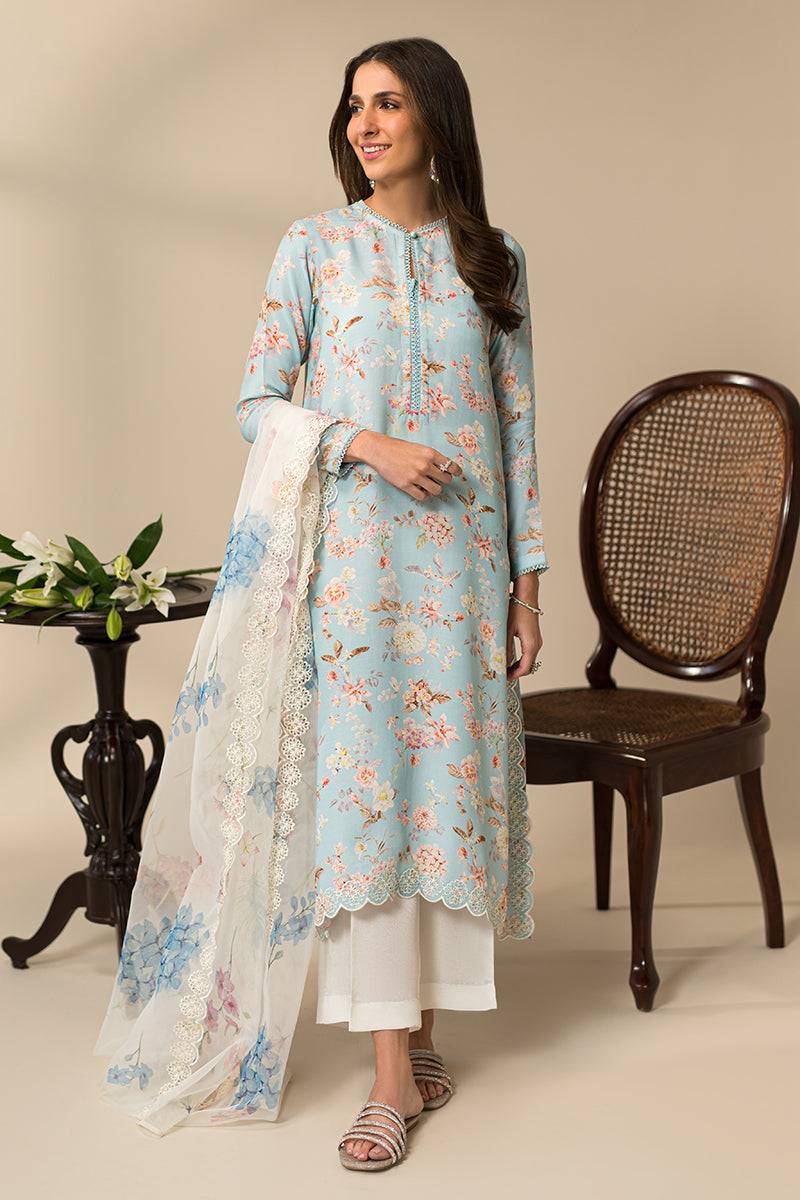 Cross Stitch | Eid Collection | BOTANICAL BLOOM - Pakistani Designer Dress - by Cross Stitch | Type: Luxury - 100% Original at Saira Sultan