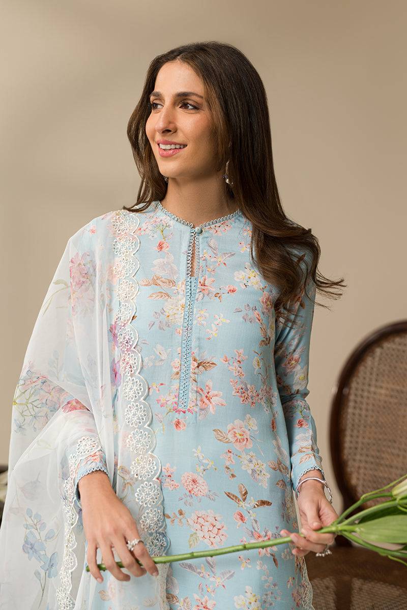 Cross Stitch | Eid Collection | BOTANICAL BLOOM - Pakistani Designer Dress - by Cross Stitch | Type: Luxury - 100% Original at Saira Sultan