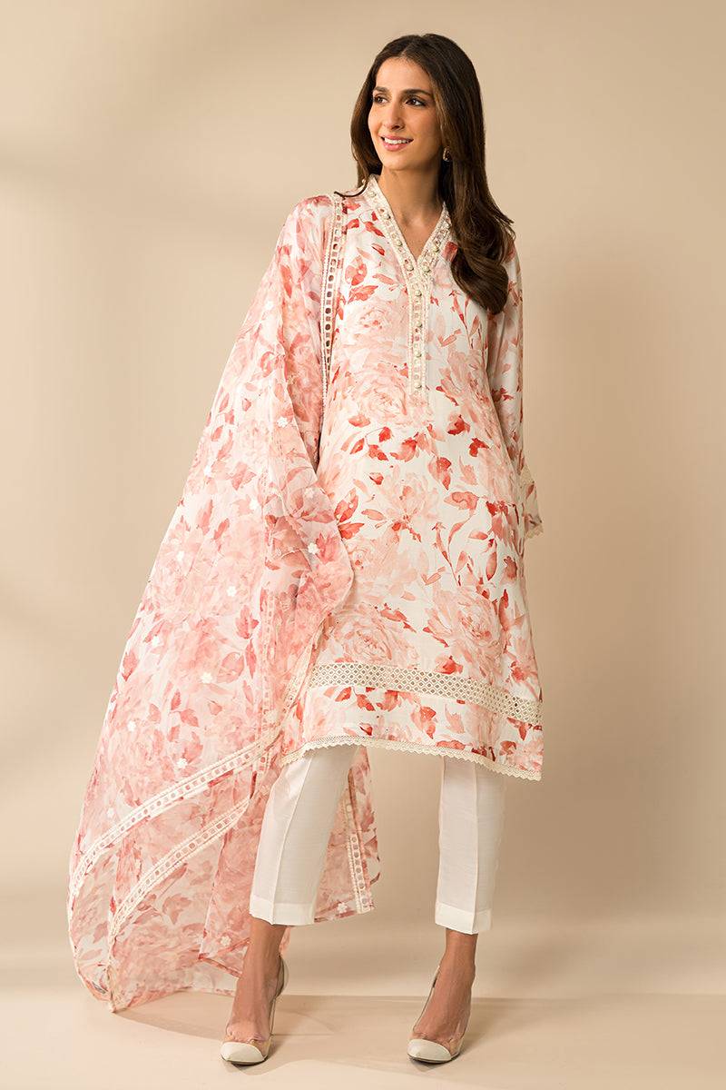 Cross Stitch | Eid Collection | CORAL IMPRESSION - Pakistani Designer Dress - by Cross Stitch | Type: Luxury - 100% Original at Saira Sultan