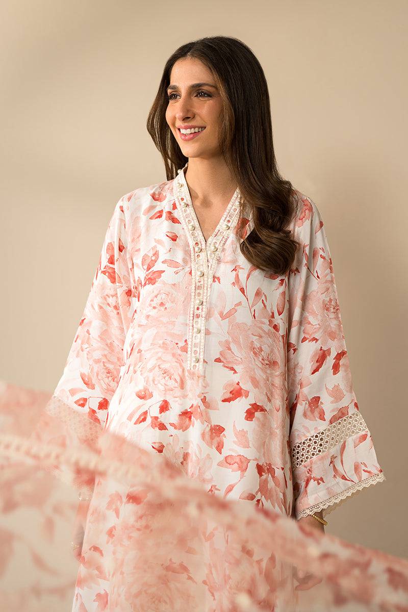 Cross Stitch | Eid Collection | CORAL IMPRESSION - Pakistani Designer Dress - by Cross Stitch | Type: Luxury - 100% Original at Saira Sultan