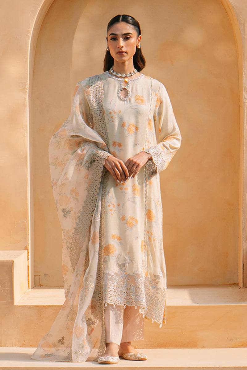 Cross Stitch | Eid Collection | LIME HAZE - Pakistani Designer Dress - by Cross Stitch | Type: Luxury - 100% Original at Saira Sultan