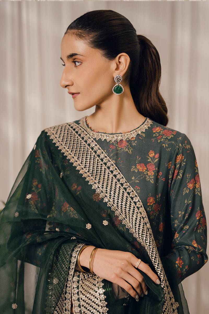 Cross Stitch | Eid Collection | EMERALD AISLE - Pakistani Designer Dress - by Cross Stitch | Type: Luxury - 100% Original at Saira Sultan