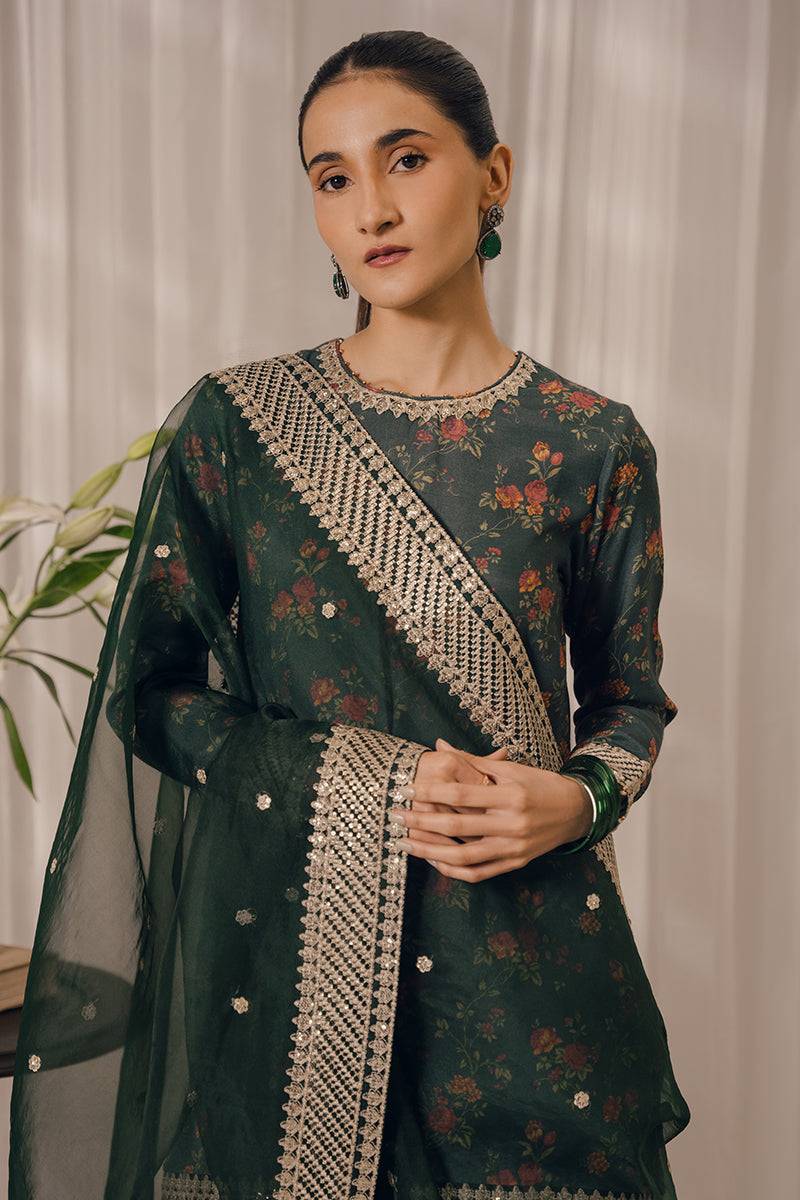 Cross Stitch | Eid Collection | EMERALD AISLE - Pakistani Designer Dress - by Cross Stitch | Type: Luxury - 100% Original at Saira Sultan