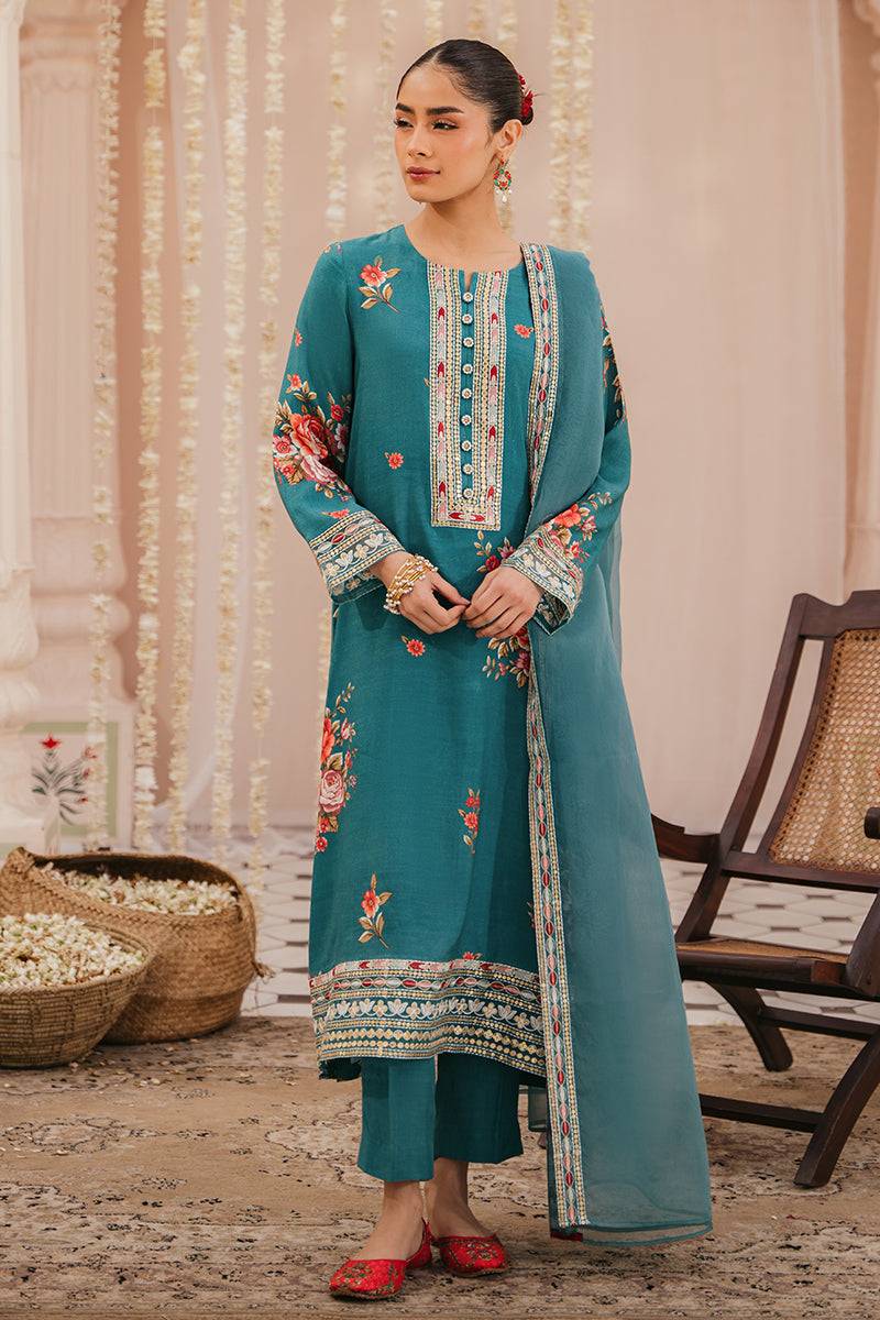 Cross Stitch | Eid Collection | TIDE POOL - Pakistani Designer Dress - by Cross Stitch | Type: Luxury - 100% Original at Saira Sultan