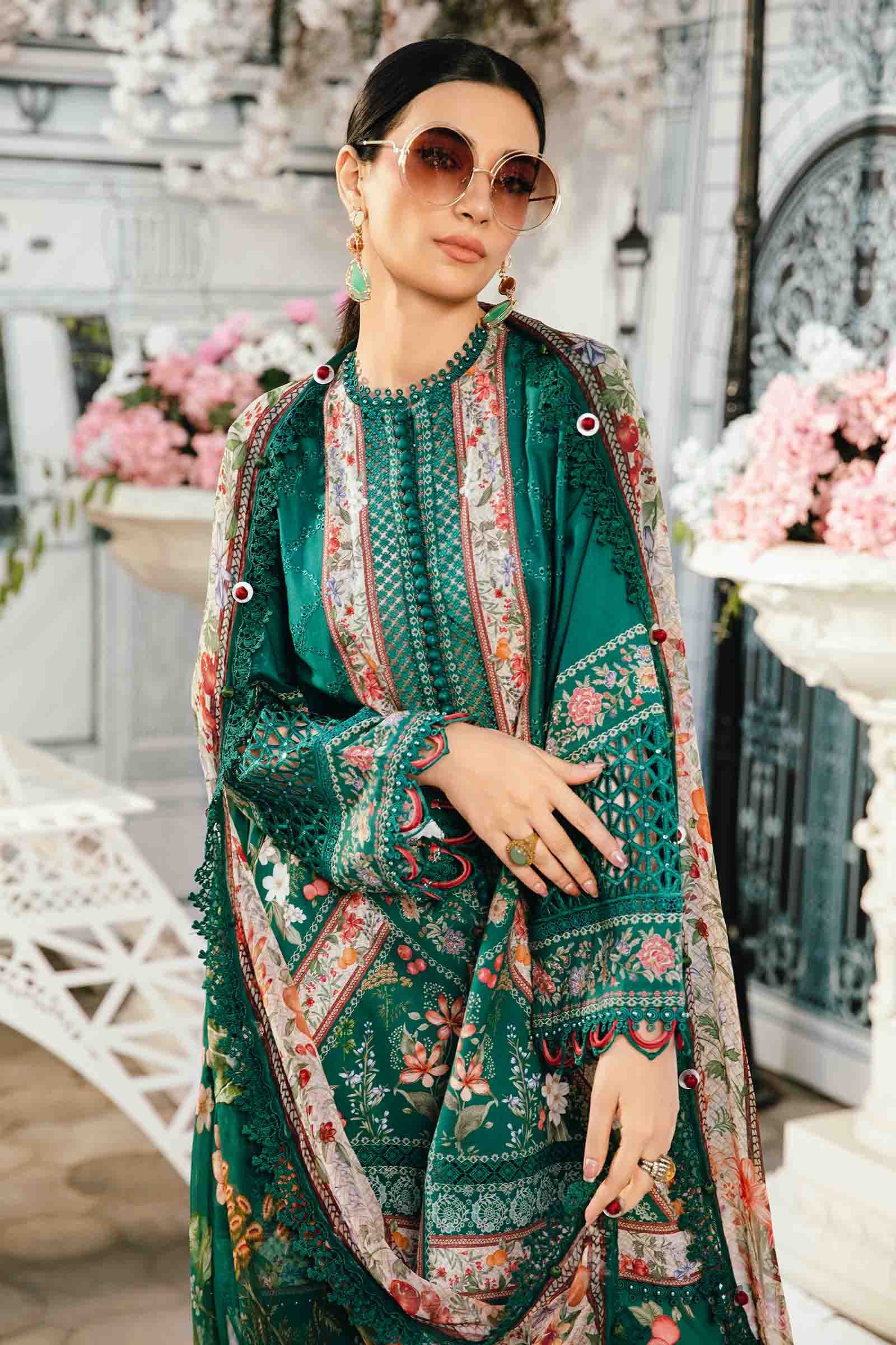 Maria B | M Prints Summer 25 | MPT-2610-A XL Emerald Green Lawn
