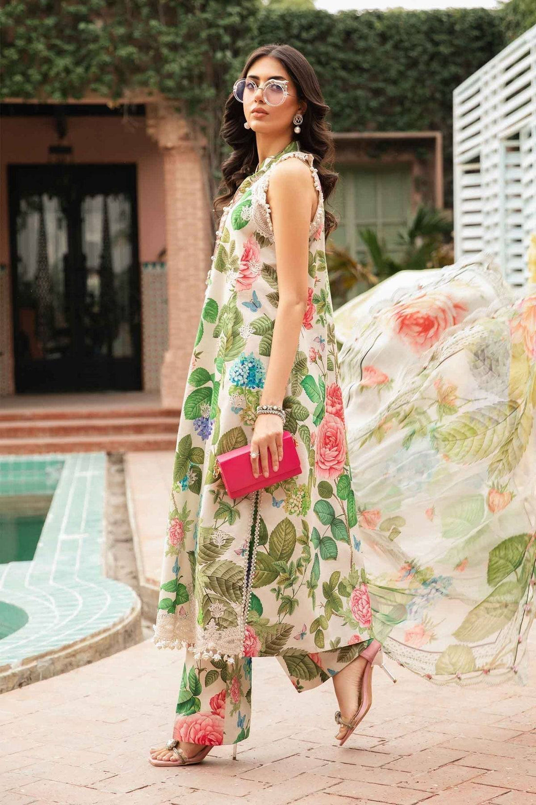 Maria.B | M Print Eid Edit | MPT-2210-A - Pakistani Designer Dress - by Maria B | Type: Luxury - 100% Original at Saira Sultan