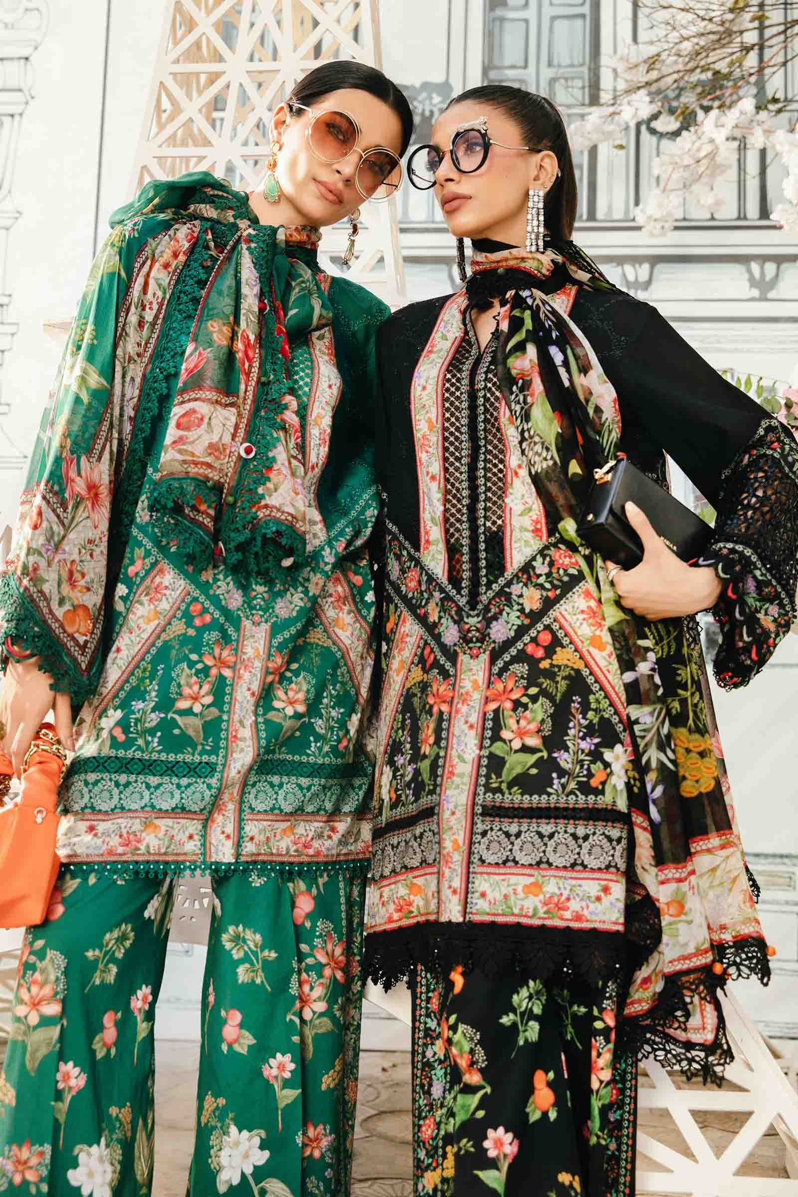 Maria B | M Prints Summer 25 | MPT-2610-A Custom Size Emerald Green Lawn