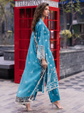 Mahnur | Broadway Luxury Lawn 25 | Scarlet L Teal Lawn