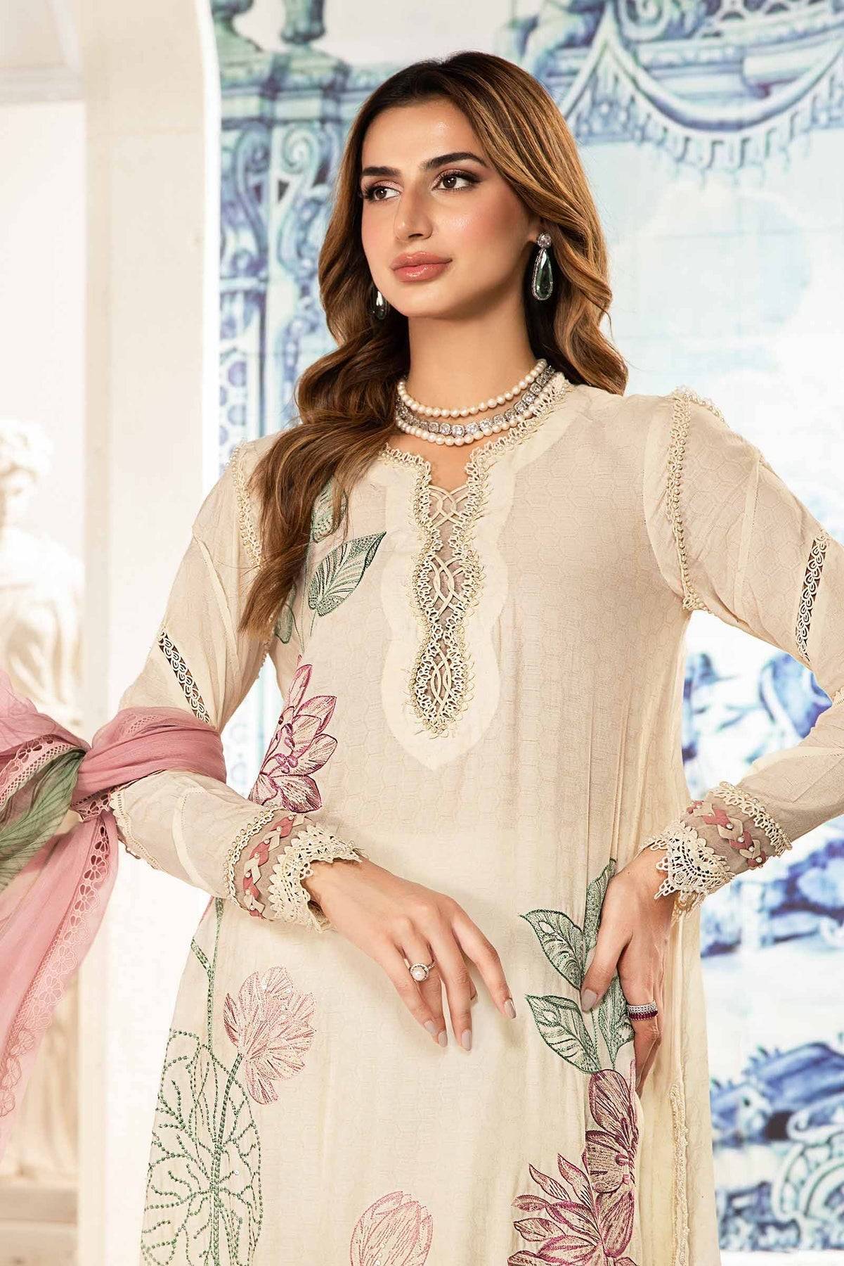Maria.B | M Print Eid Edit | MPT-2201-A - Pakistani Designer Dress - by Maria B | Type: Luxury - 100% Original at Saira Sultan
