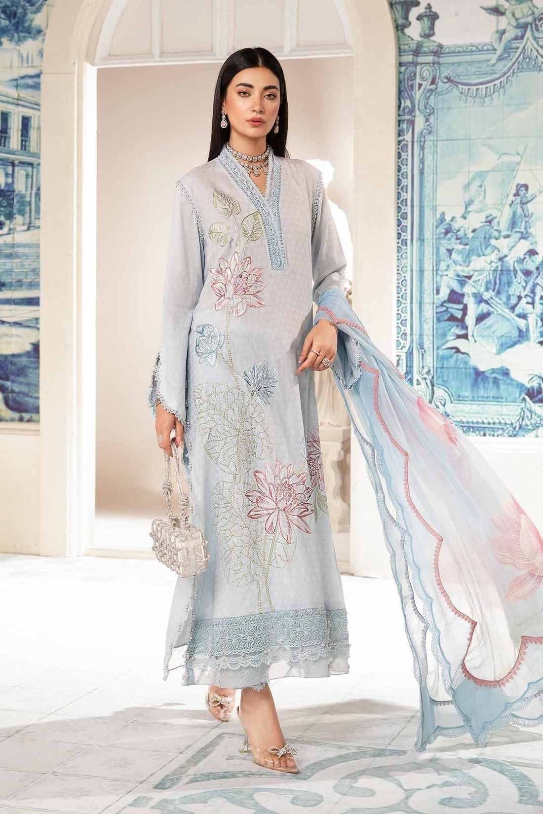 Maria.B | M Print Eid Edit | PT-2201-B -  Maria B Luxury -  Saira Sultan