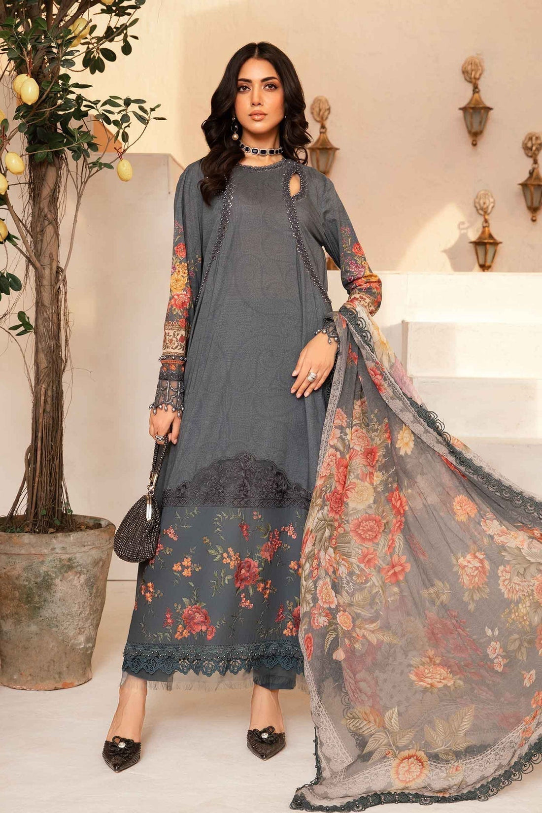 Maria.B | M Print Eid Edit | MPT-2202-B -  Maria B Luxury -  Saira Sultan
