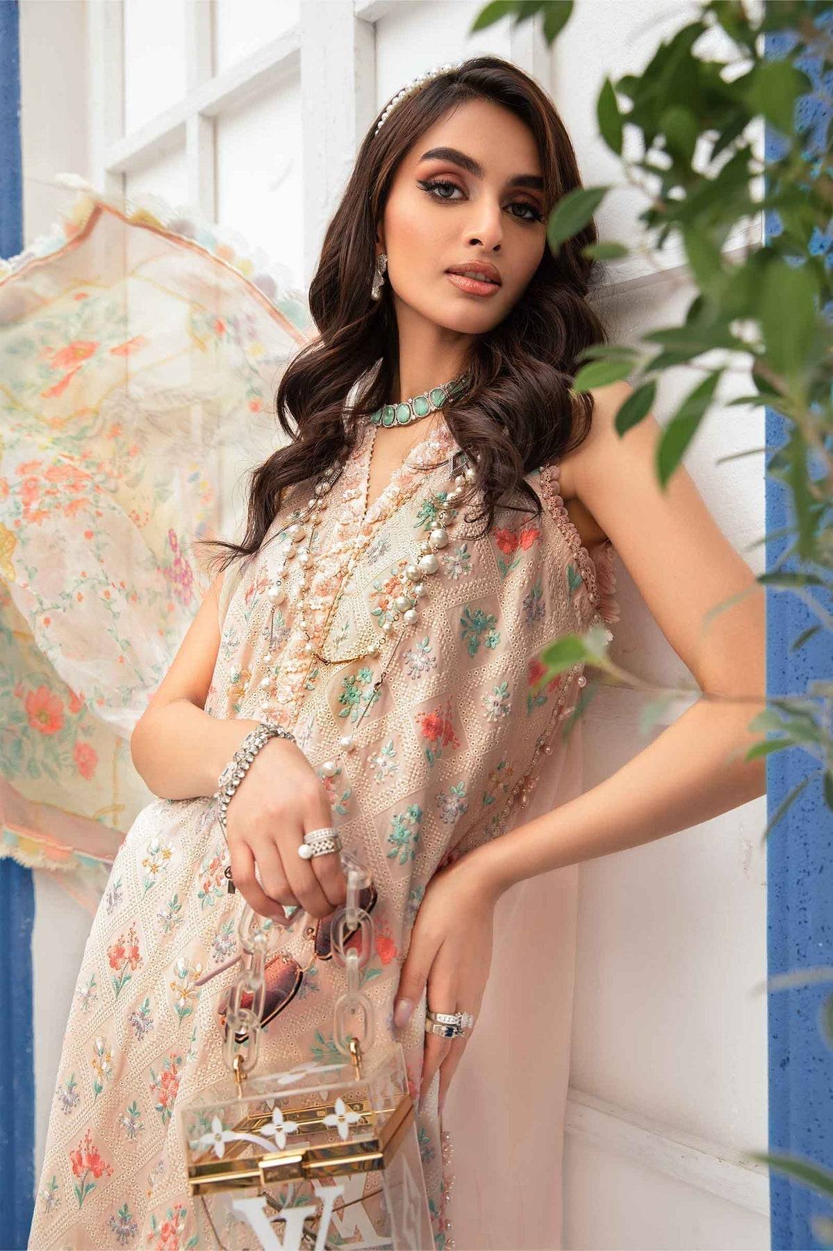 Maria.B | M Print Eid Edit | MPT-2203-B - Pakistani Designer Dress - by Maria B | Type: Luxury - 100% Original at Saira Sultan