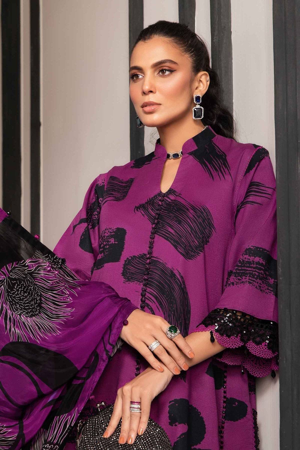 Maria.B | M Print Eid Edit | MPT-2205-B - Pakistani Designer Dress - by Maria B | Type: Luxury - 100% Original at Saira Sultan