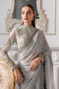 Maria B | Mbroidered 2025 | BD-3005 Custom Size Ice Blue Kaftan