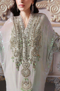 Maria B | Mbroidered 2025 | BD-3005 L Ice Blue Blouse with Saree