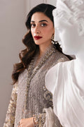 Maria B | Mbroidered 2025 | BD-3006 M Gray Long Shirt with Crushed Sharara