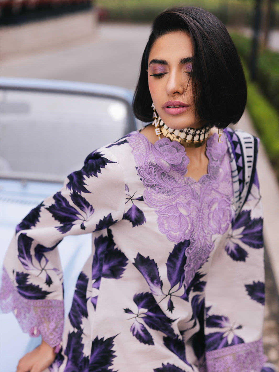 Mahnur | Broadway Luxury Lawn 25 | Lilac M Lilac Lawn