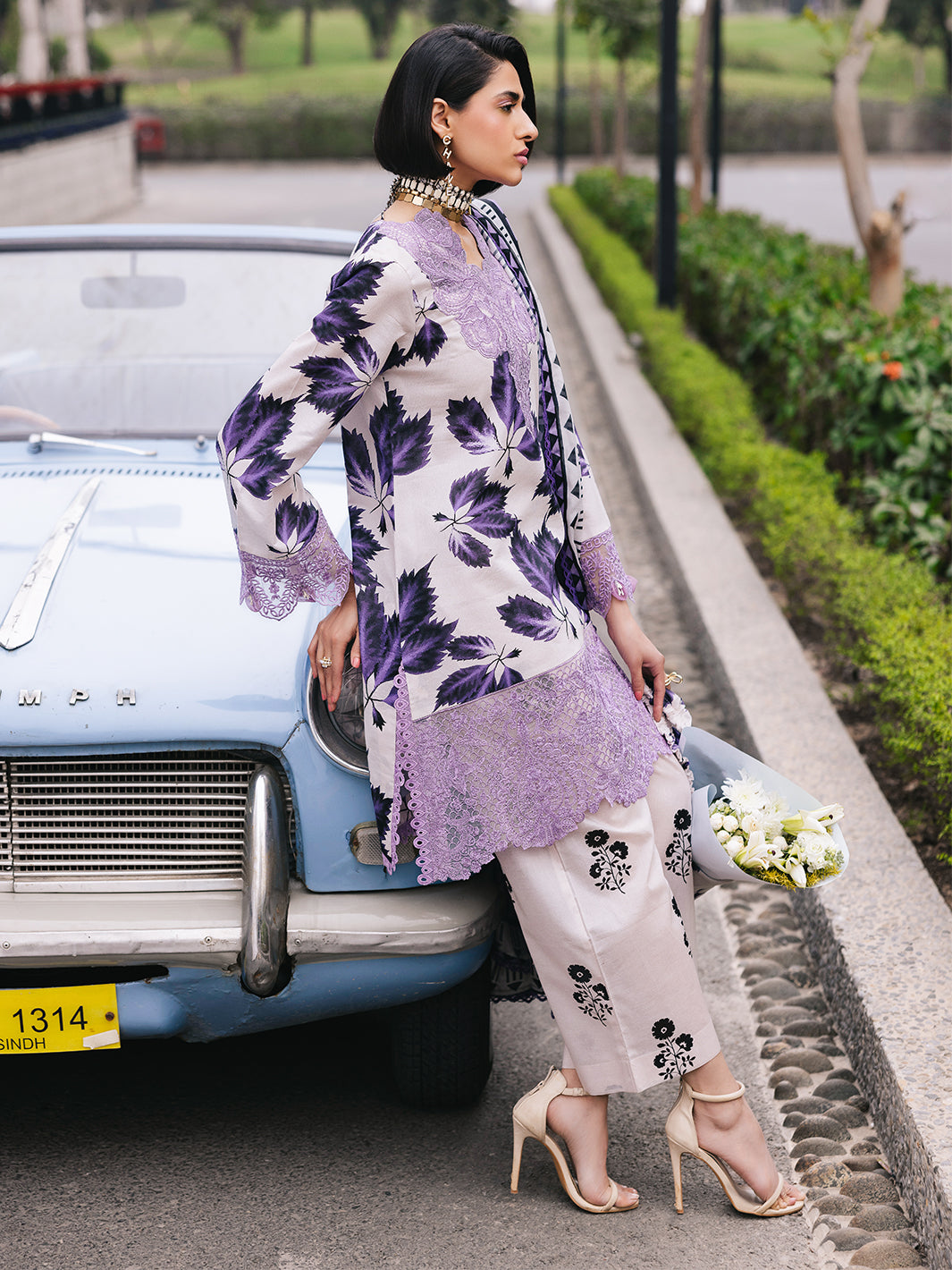 Mahnur | Broadway Luxury Lawn 25 | Lilac L Lilac Lawn