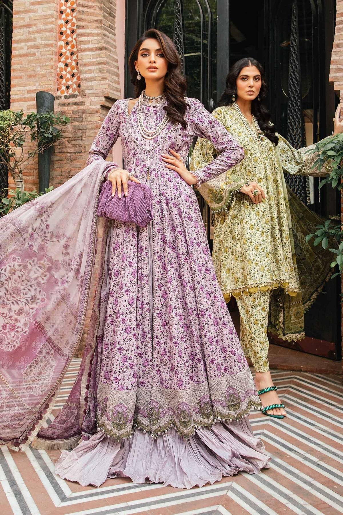 Maria.B | M Print Eid Edit | MPT-2207-B - Pakistani Designer Dress - by Maria B | Type: Luxury - 100% Original at Saira Sultan