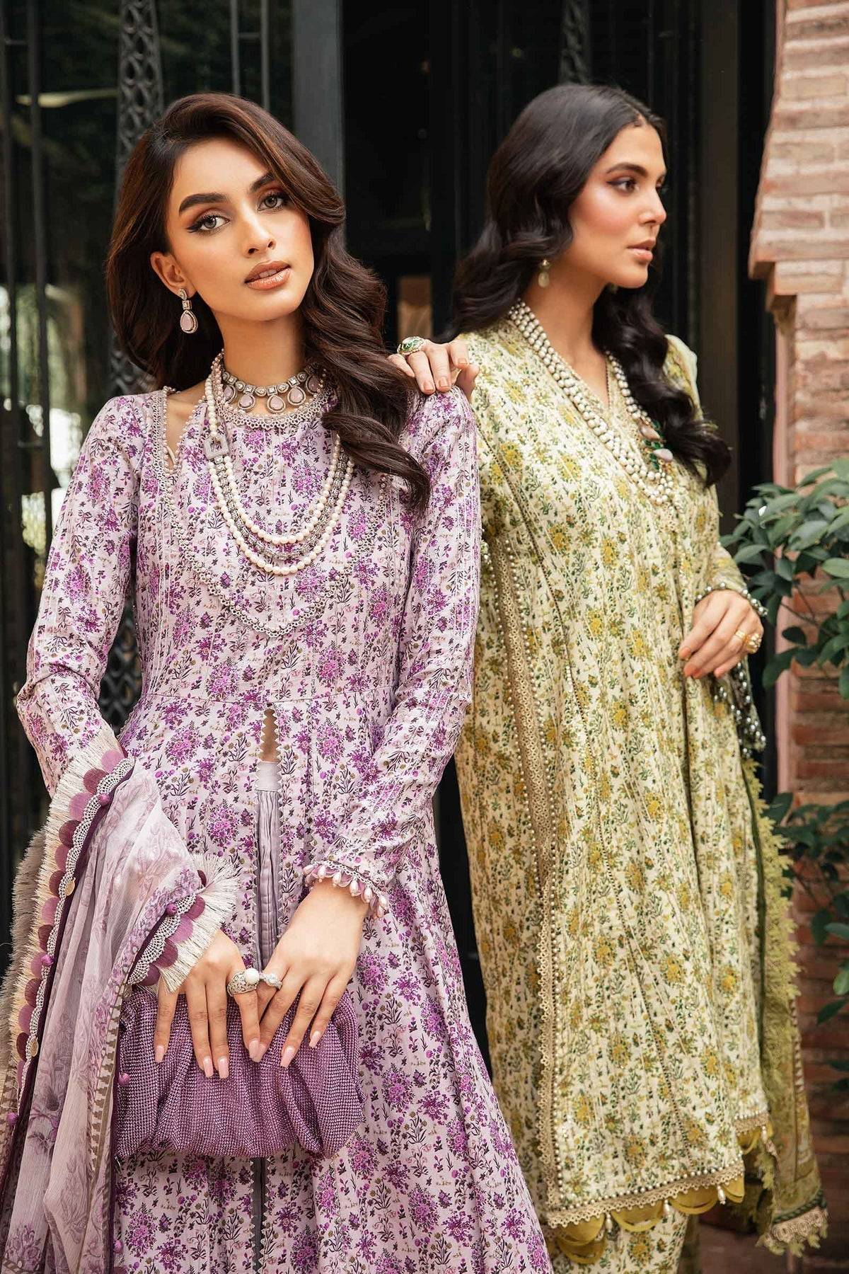 Maria.B | M Print Eid Edit | MPT-2207-B - Pakistani Designer Dress - by Maria B | Type: Luxury - 100% Original at Saira Sultan