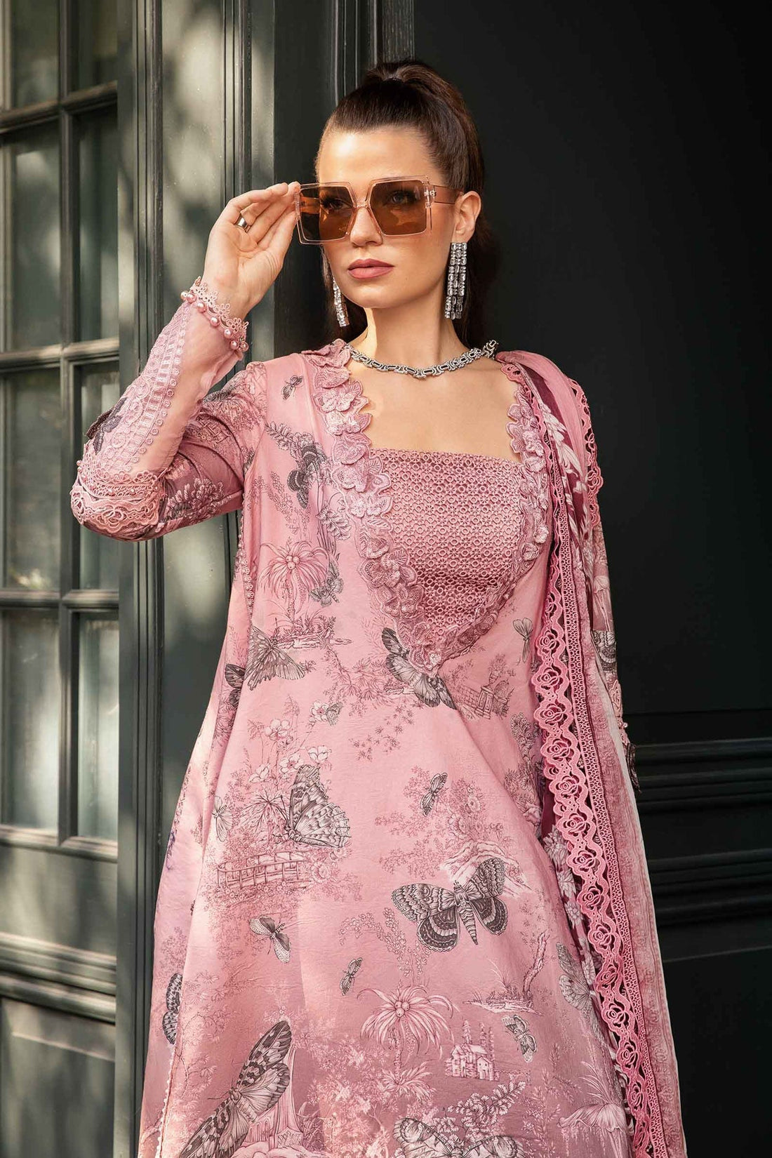 Maria B | M Prints Fall Edit 24 | MPT-2308-A - Pakistani Designer Dress - by Maria B | Type: Luxury - 100% Original at Saira Sultan