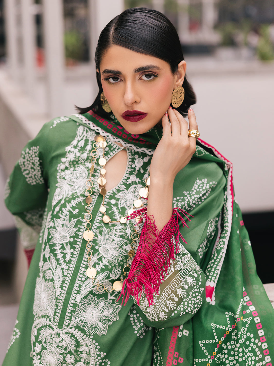 Mahnur | Broadway Luxury Lawn 25 | Sagebloom M Pastel Green Lawn