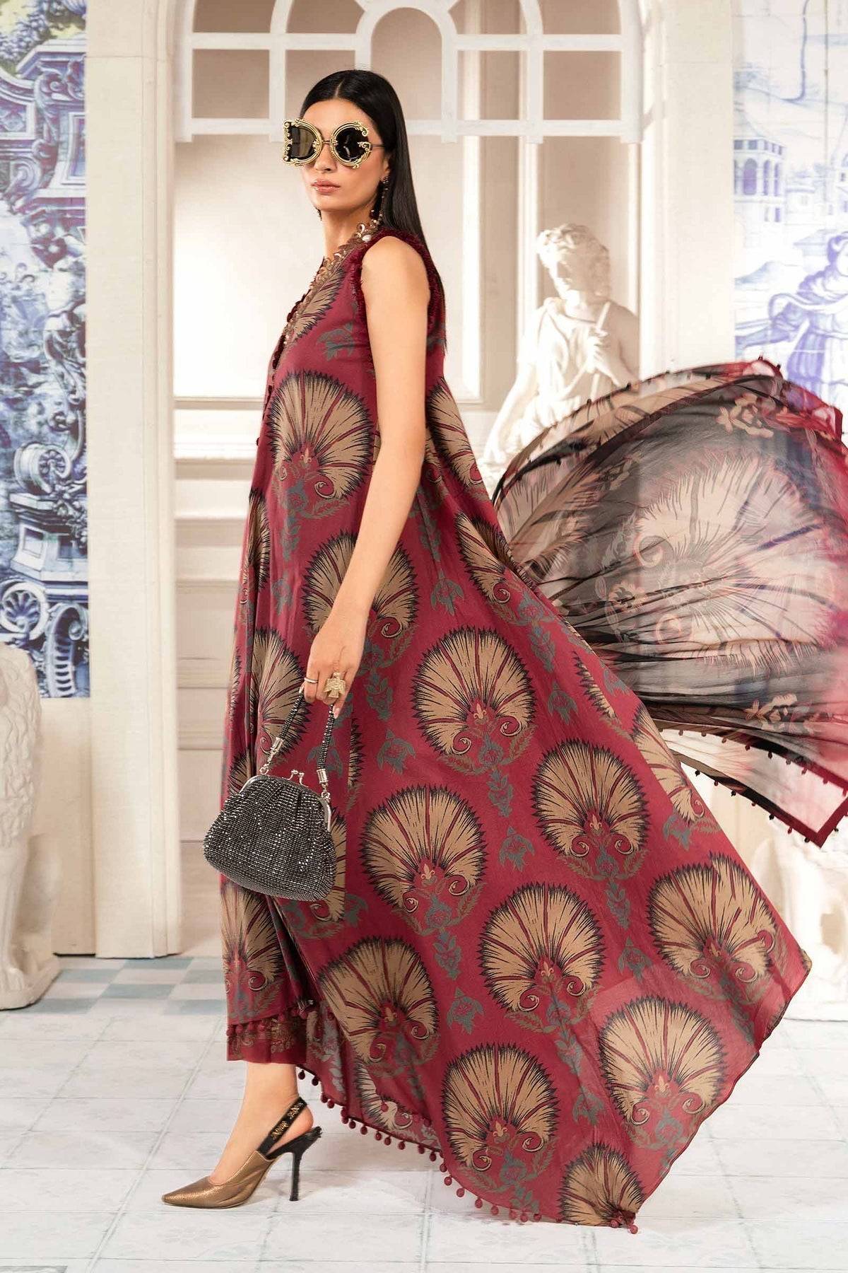 Maria.B | M Print Eid Edit | MPT-2209-B - Pakistani Designer Dress - by Maria B | Type: Luxury - 100% Original at Saira Sultan