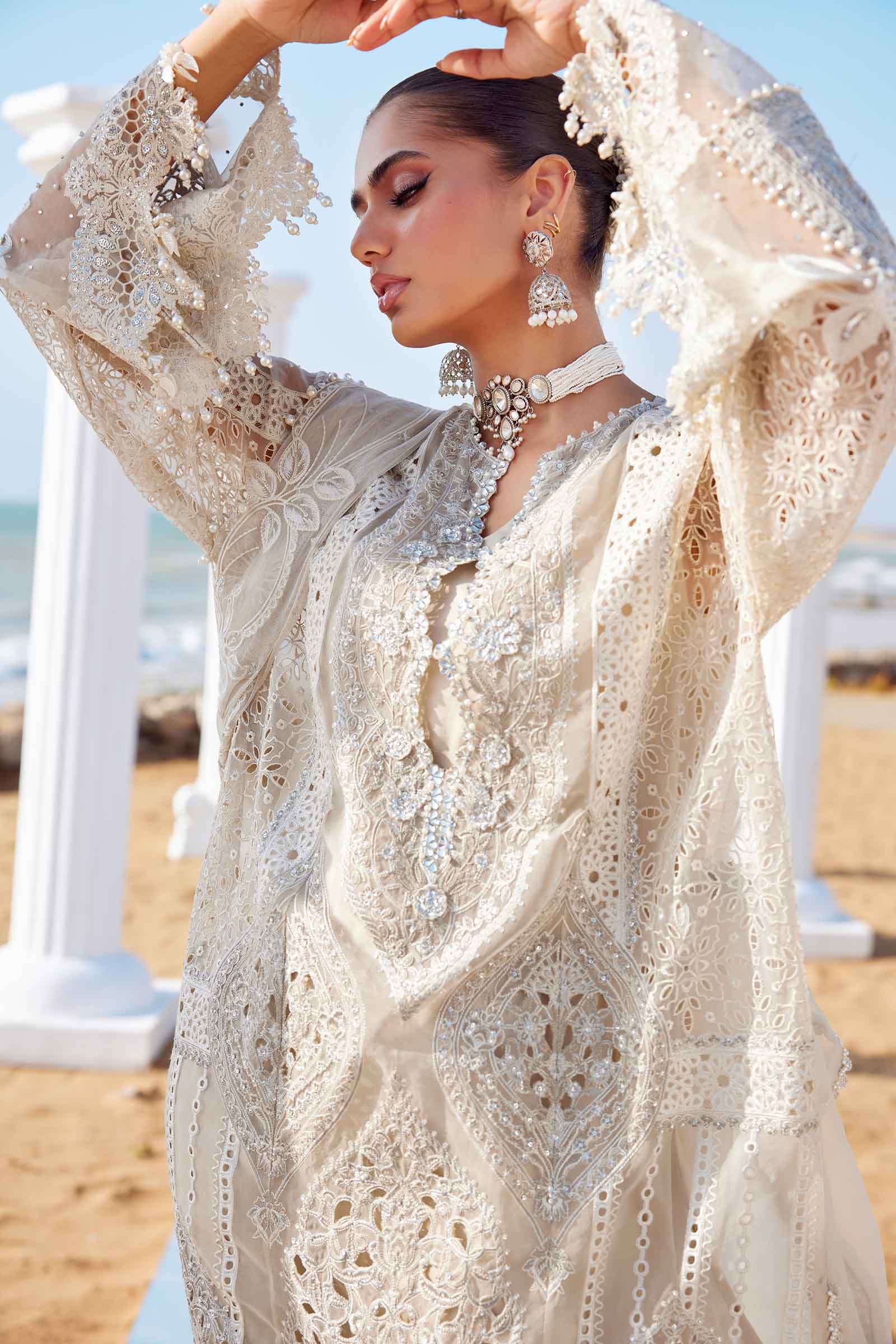 Maria B | Eid Collection 25 | 25-09 L Ivory Lawn