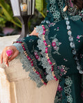 Republic Womenswear | Kalani Eid Luxury Lawn 25 | D1-B - Zehra XL Dark Green Lawn