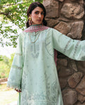 Republic Womenswear | Talia Luxury Lawn 25 | D4-A - Zayli XL Aqua Green Lawn