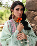 Republic Womenswear | Talia Luxury Lawn 25 | D4-A - Zayli S Aqua Green Lawn