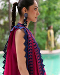 Republic Womenswear | Talia Luxury Lawn 25 | D4-B - Lysa S Magenta Lawn