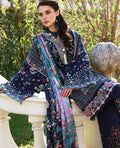 Republic Womenswear | Kalani Eid Luxury Lawn 25 | D5-B - Nyra XL Navy Blue Lawn
