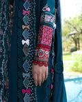 Republic Womenswear | Kalani Eid Luxury Lawn 25 | D6-B - Talia L Deep Teal Lawn