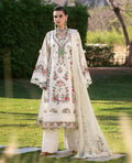 Republic Womenswear | Kalani Eid Luxury Lawn 25 | D7-A - Mira XS Off White Lawn